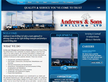 Tablet Screenshot of andrewsdrilling.com